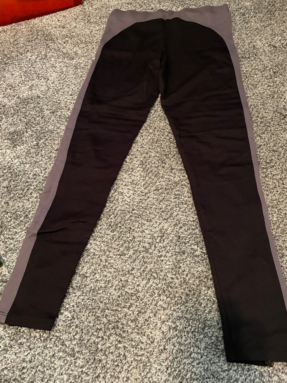Harley Davidson-Two-Tone Black and Gray Moto Leggings - Picture 6 of 6
